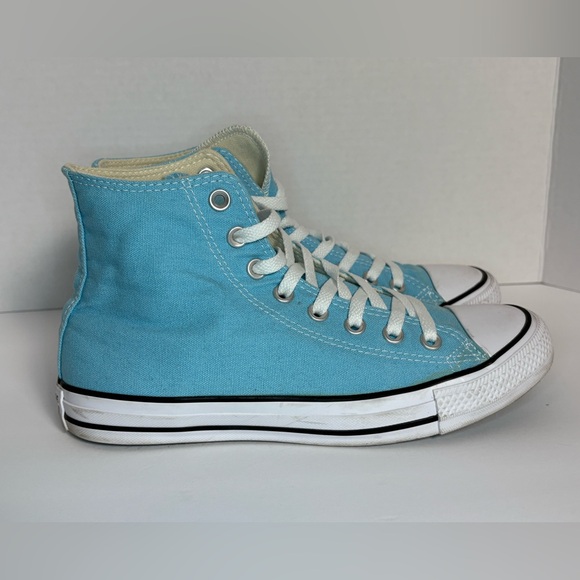 Converse Chuck Taylor All Star High Top Sneakers Blue Canvas Women’s 9 Men’s 7 - Picture 7 of 9